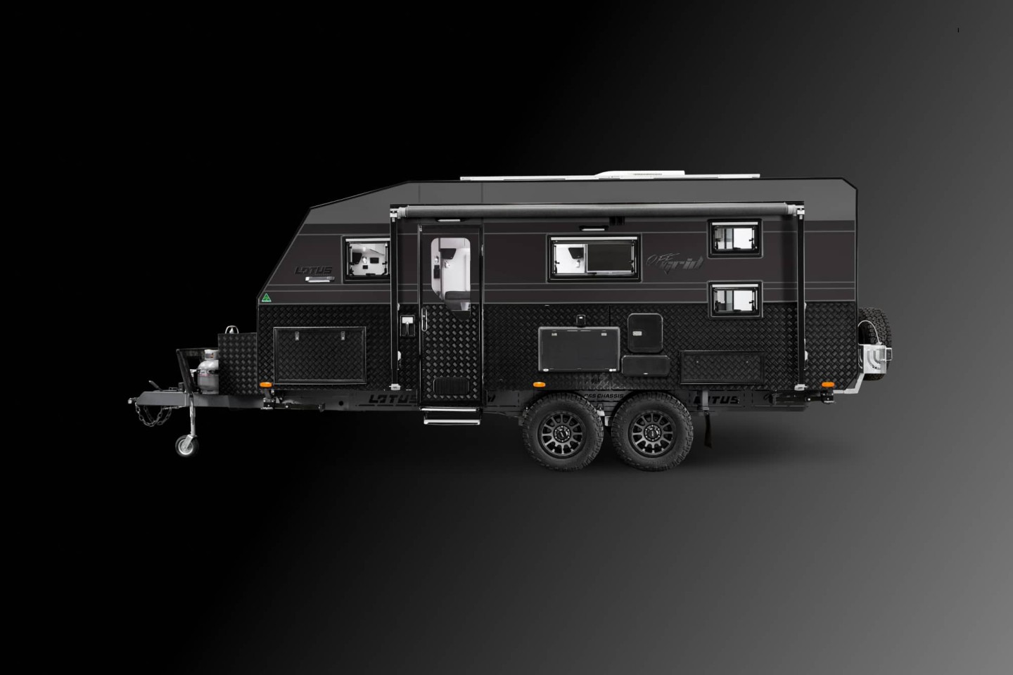 Lotus Caravans Off Grid Wohnwagen: Außen grob, innen Luxus